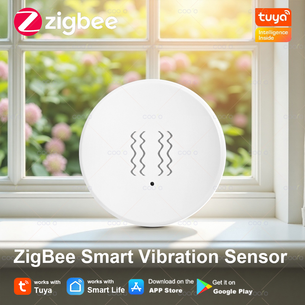 Window Alarm Sensor - Tuya Zigbee Smart Vibration Sensor Smart