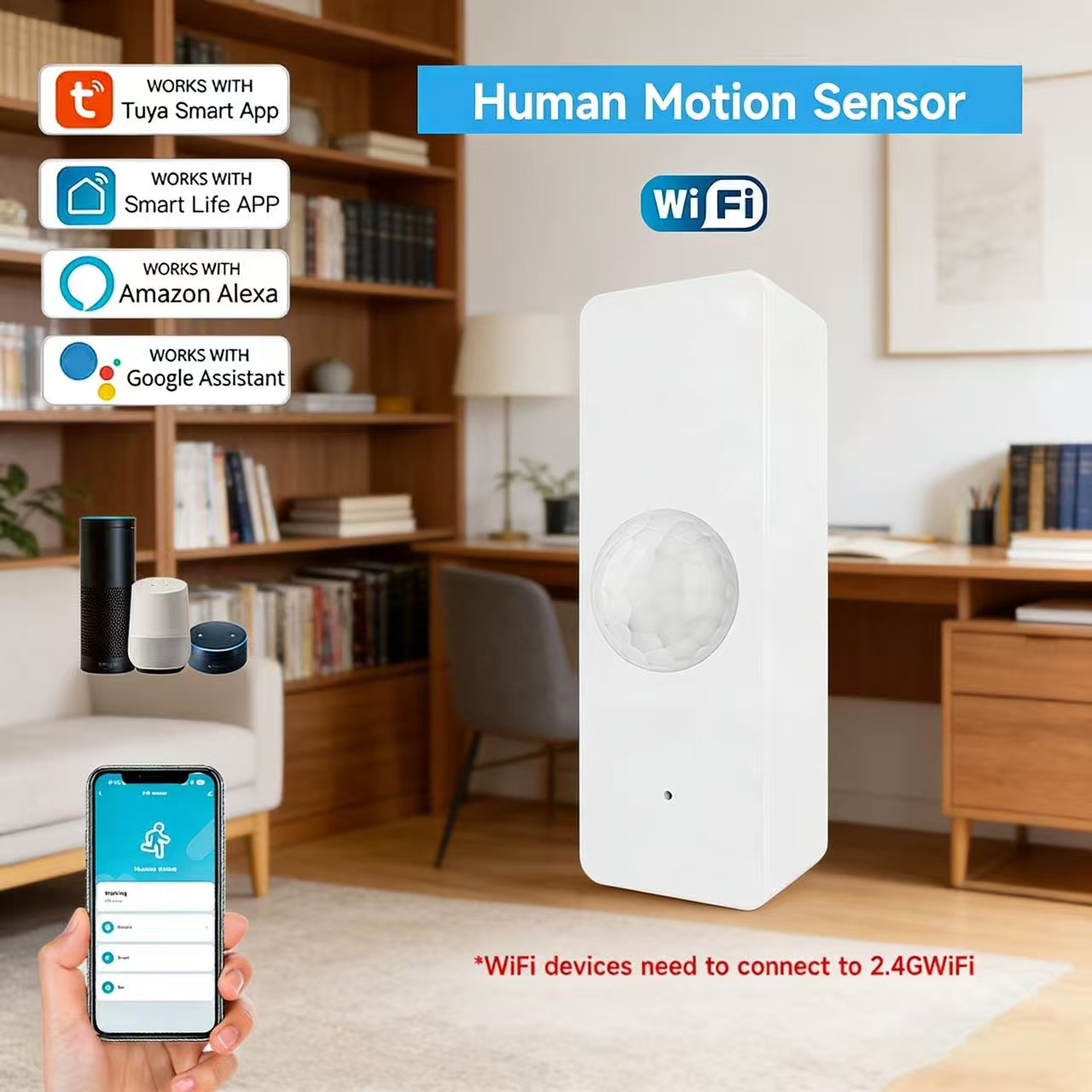 Home Security Services - WiFi Smart PIR Motion Sensor Tuya