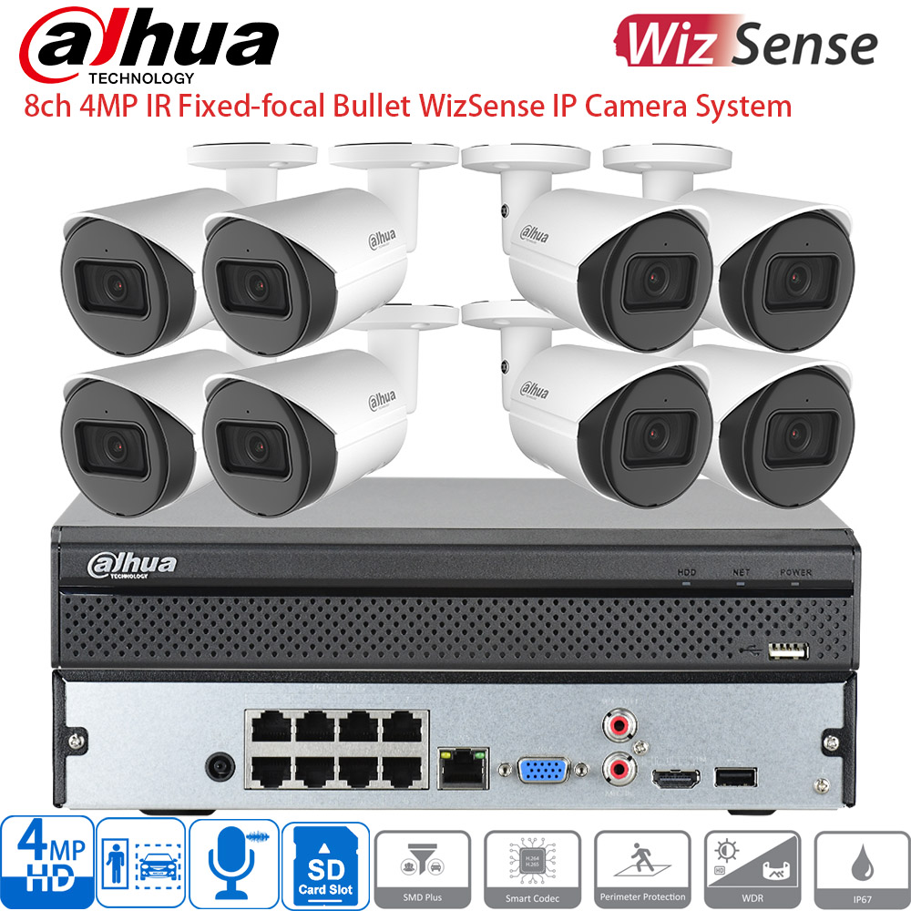 Home Security Camera System - Dahua 8-Channel Security Camera System POE