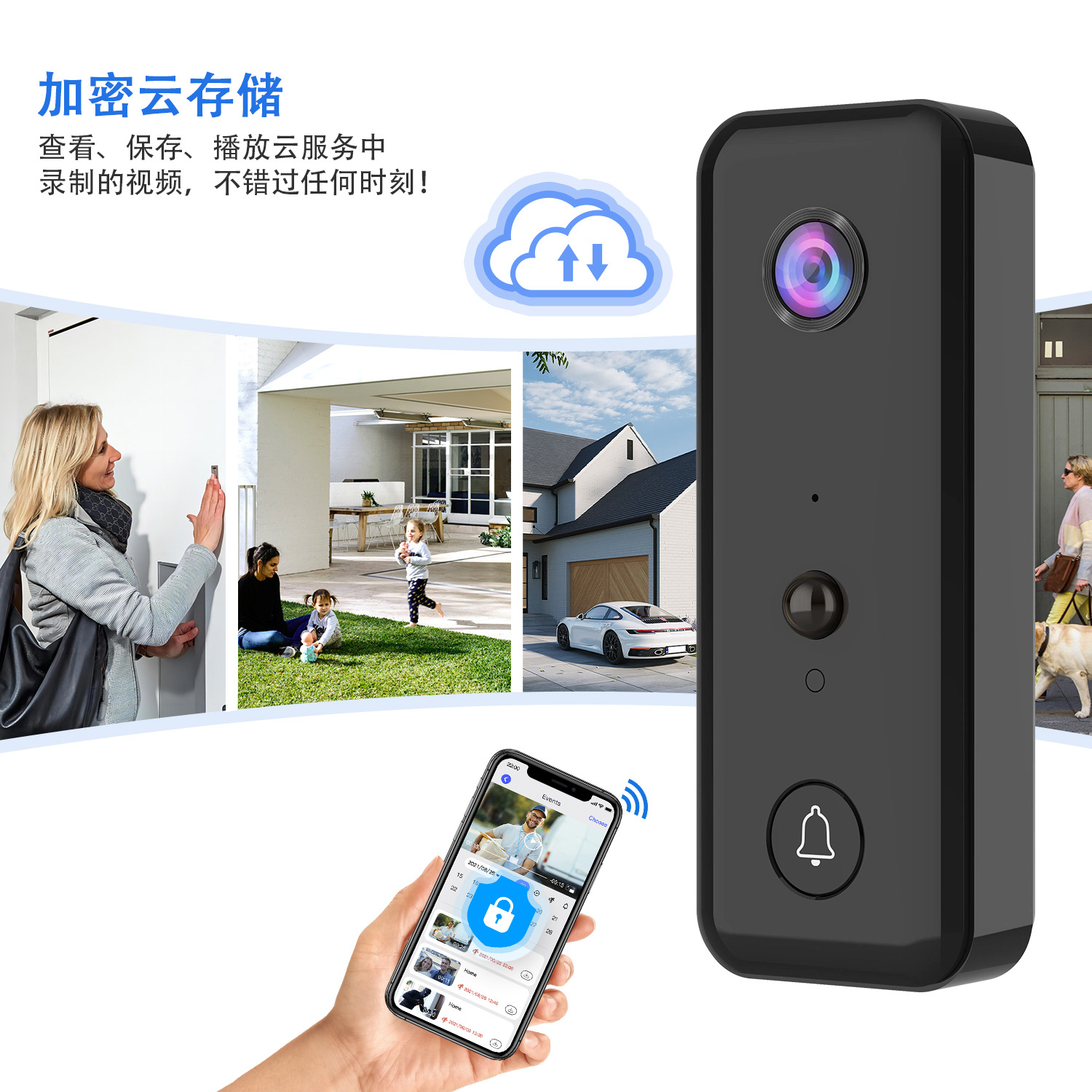 720P Aiwit APP Cloud Storage W - Peephole Camera Viewer ulasan dan harga