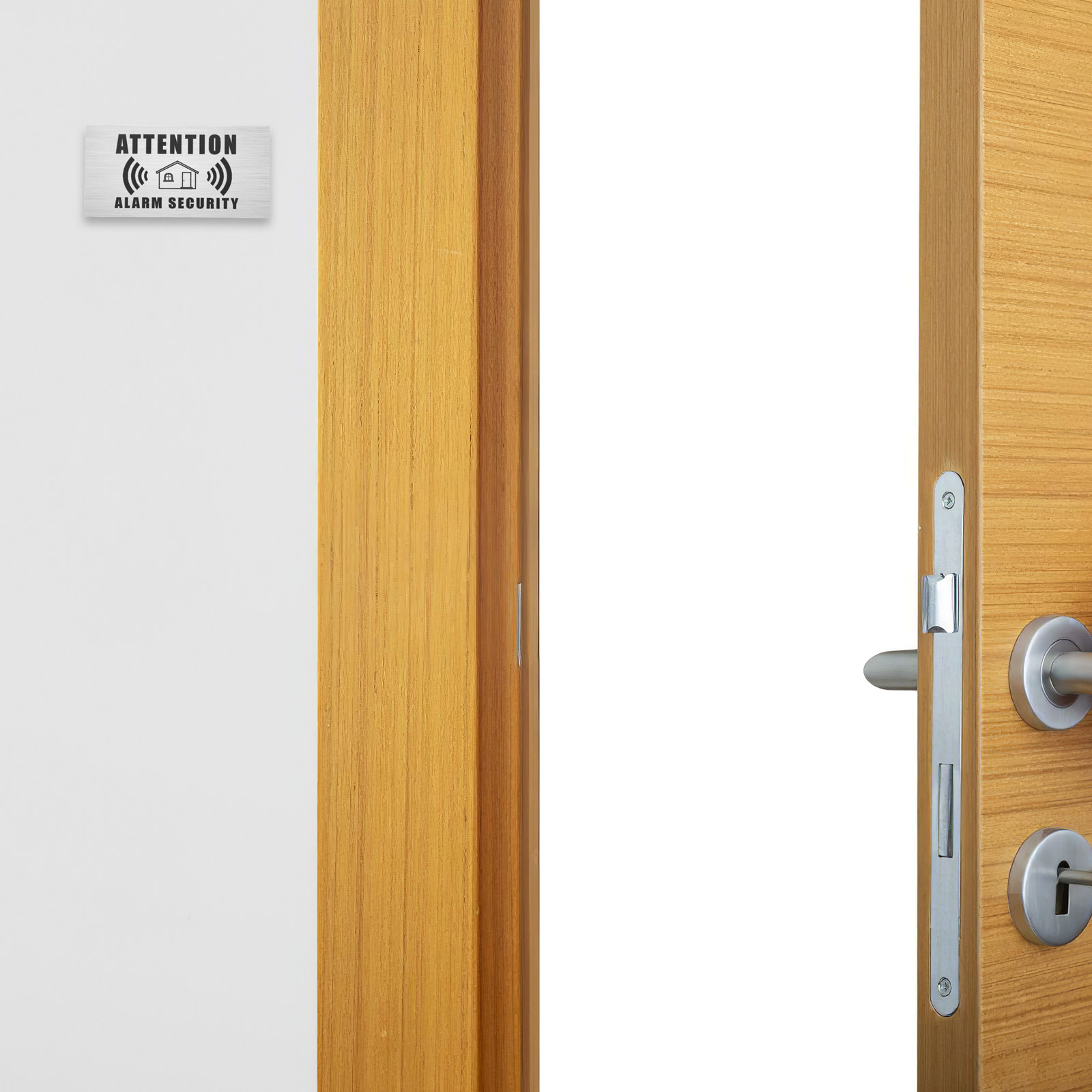 4 Sheets Security Alarm Warnin - Home Security For Apartments ulasan dan harga