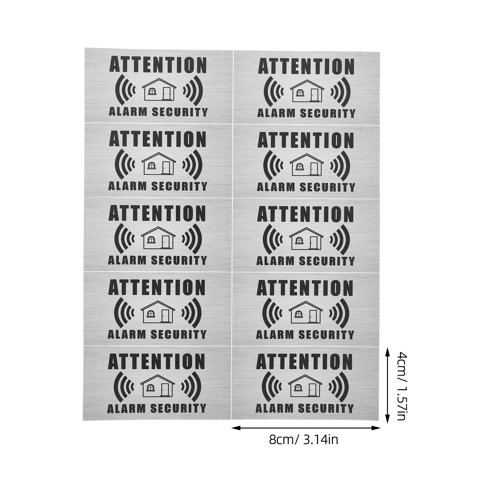 4 Sheets Security Alarm Warnin - Home Security For Apartments ulasan dan harga