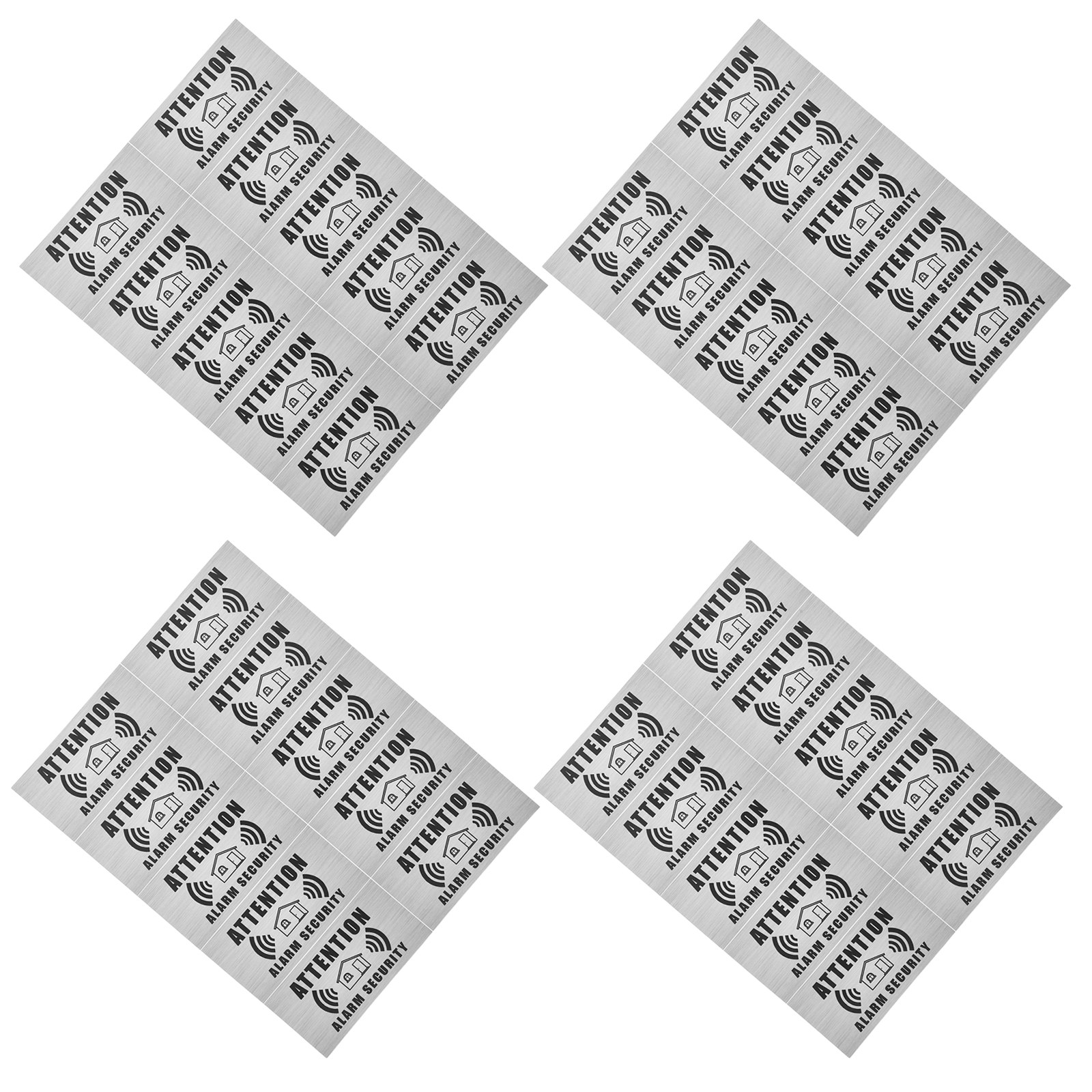 4 Sheets Security Alarm Warnin - Home Security For Apartments ulasan dan harga