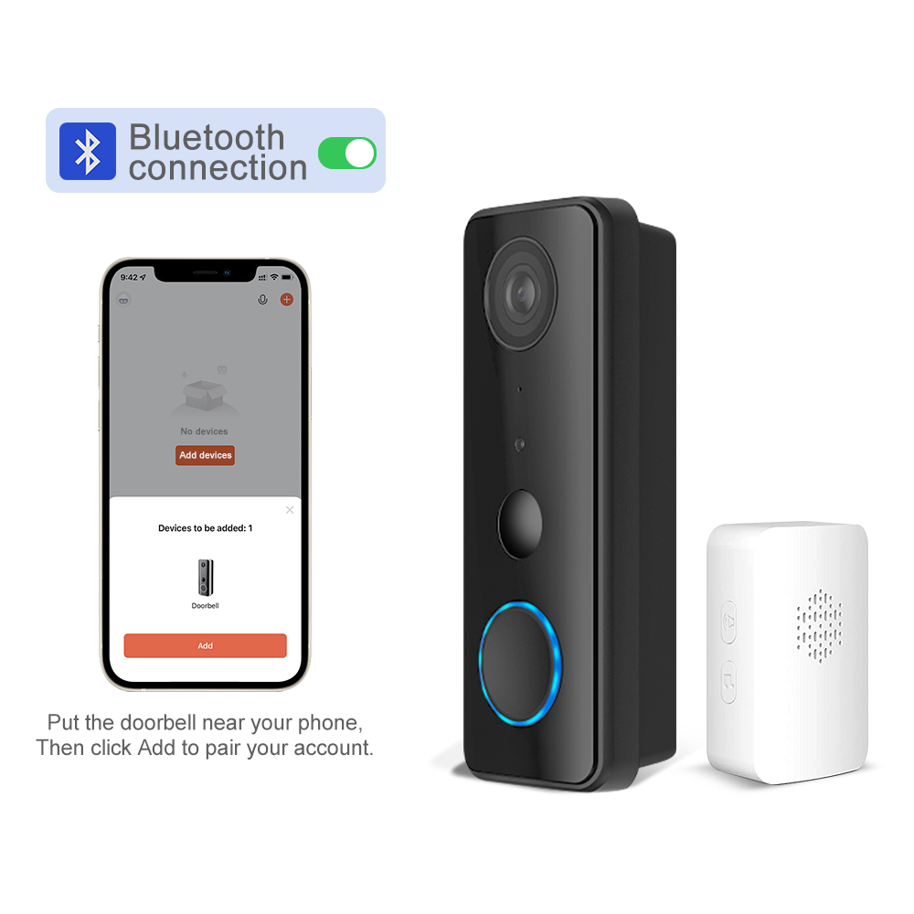 2MP 1080P Tuya APP Bluetooth   - Peephole Camera Viewer ulasan dan harga