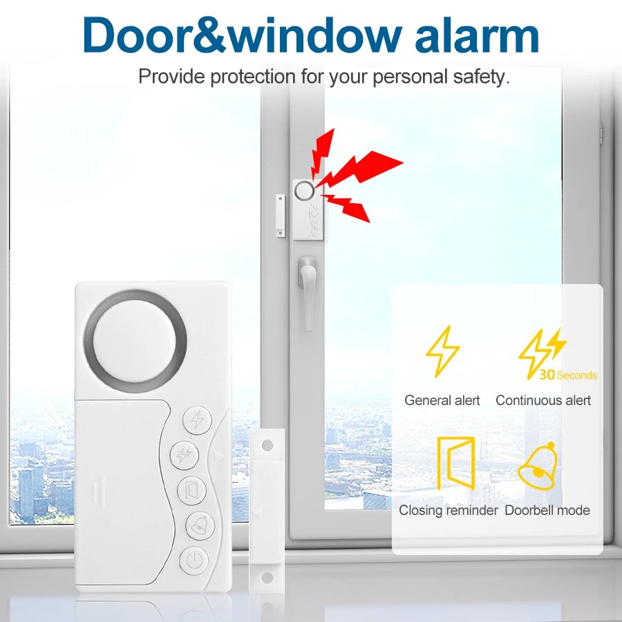 Wireless Door And Window Alarm - Home Security Equipment ulasan dan harga
