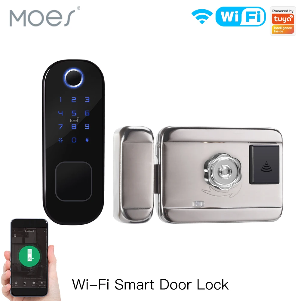 MOES WiFi Tuya Smart Lock Door - Home Security Brand ulasan dan harga