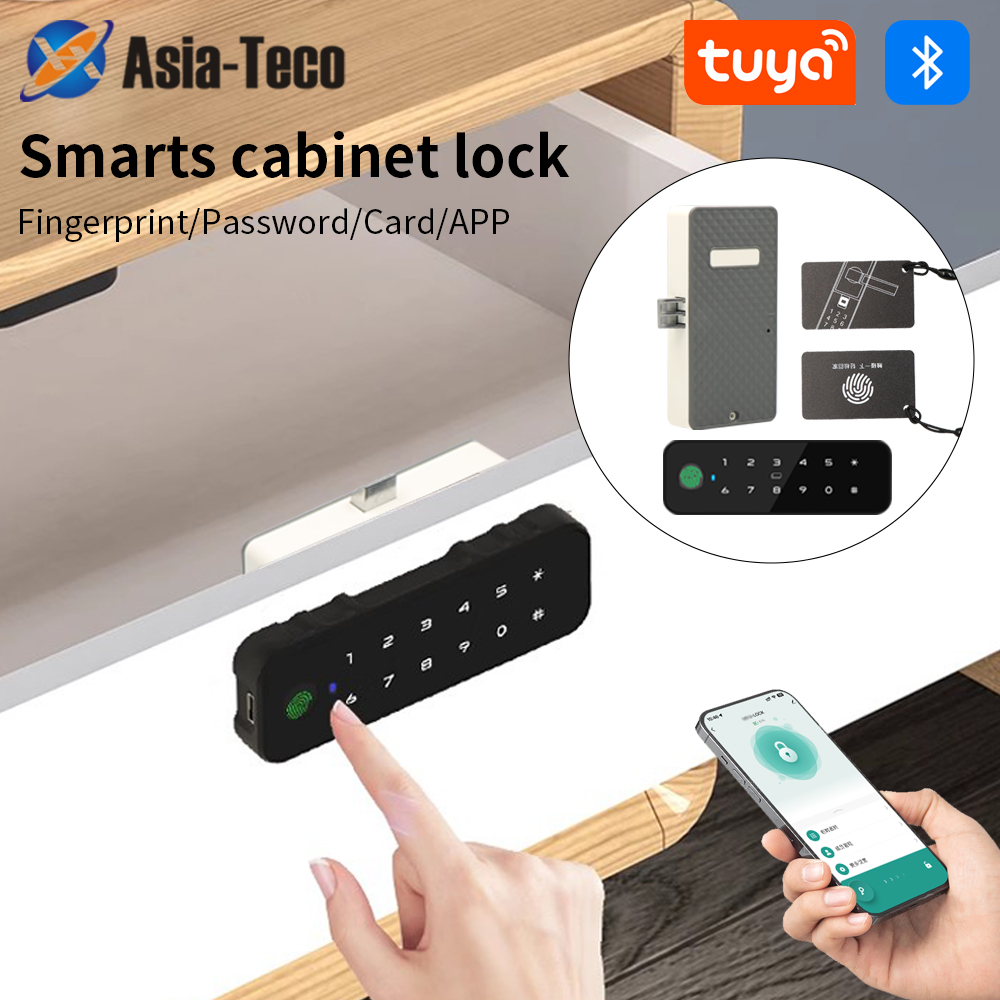 Tuya Bluetooth Smart Wood Cabi - Home Security Door Lock ulasan dan harga