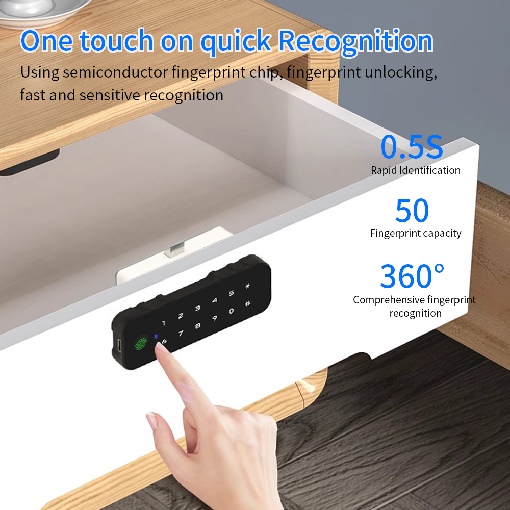Tuya Bluetooth Smart Wood Cabi - Home Security Door Lock ulasan dan harga