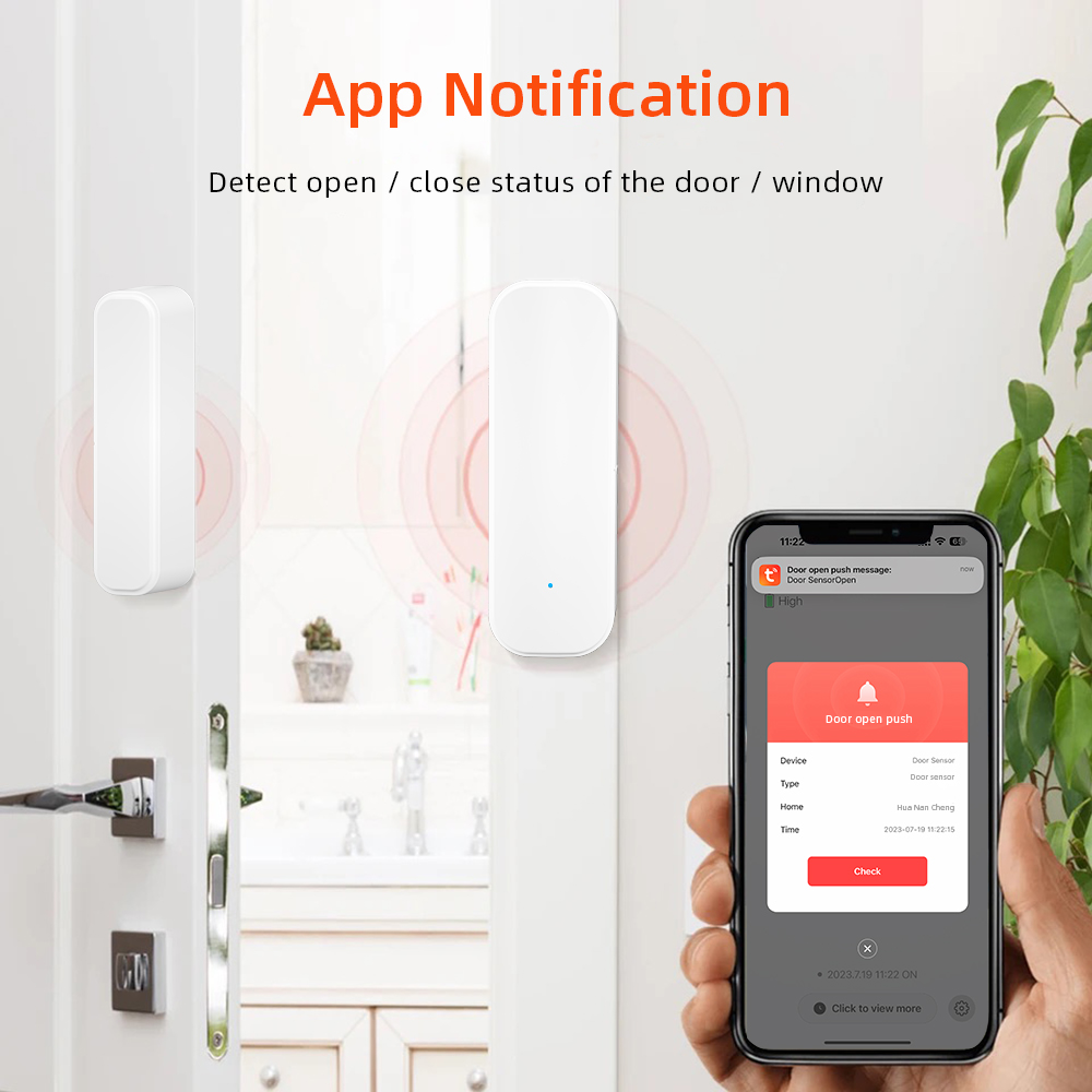 Tuya WiFi Zigbee Window Door S - Home Security Equipment ulasan dan harga