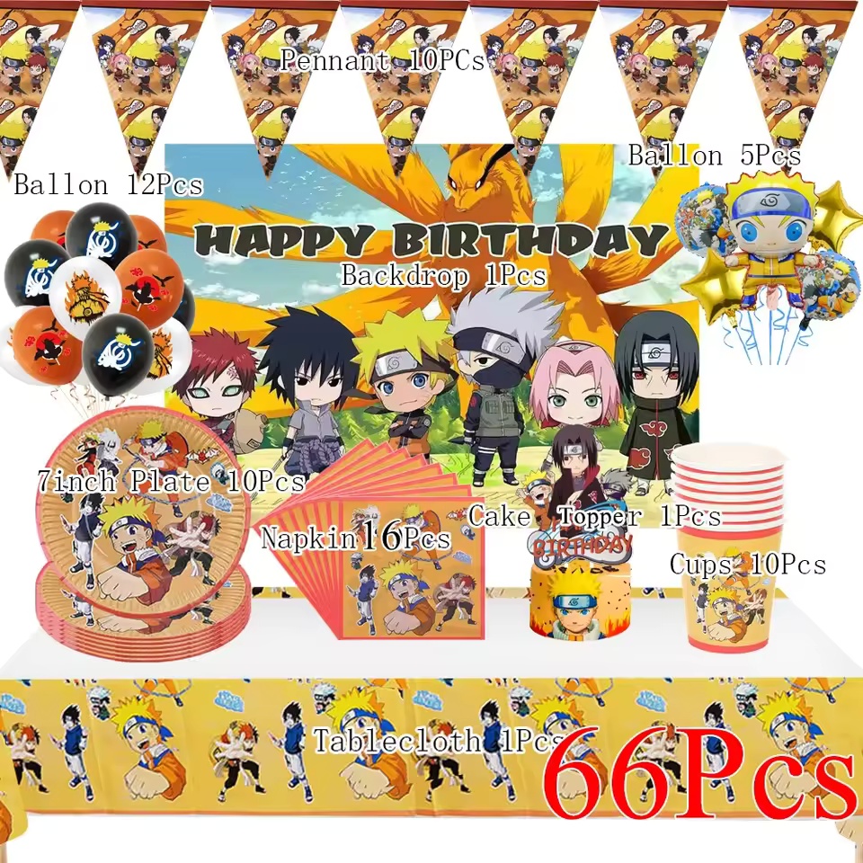 Narutoed Themed Tableware Happ - Home Security Movie ulasan dan harga