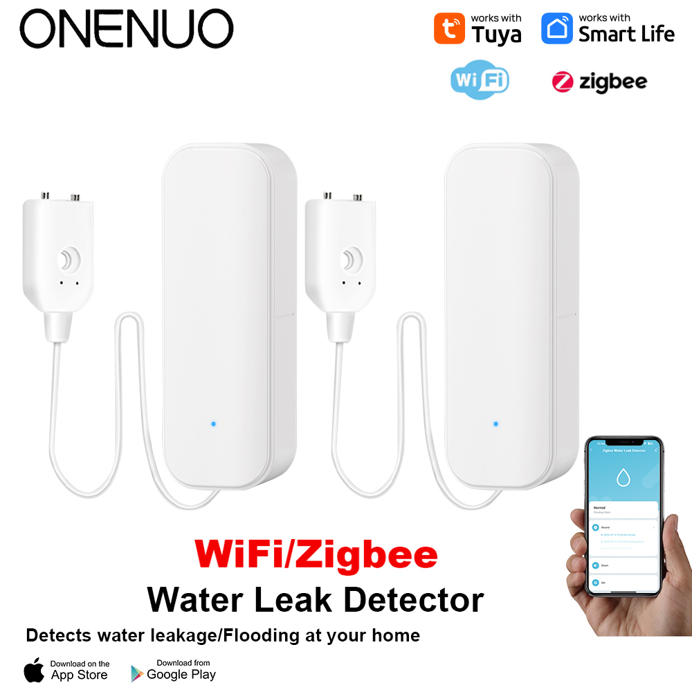 WiFi/Zigbee Water Sensor Tuya  - Home Security Services ulasan dan harga