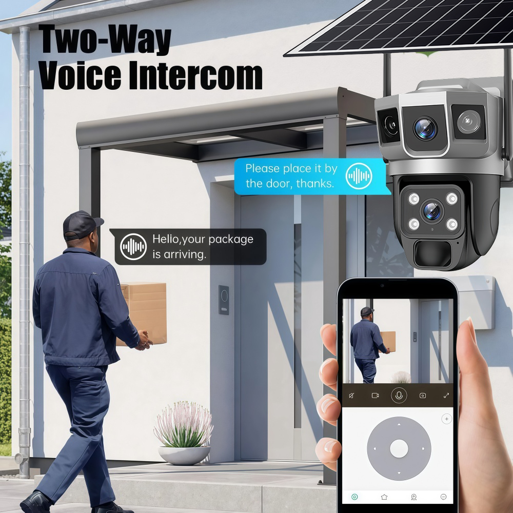 4G Camera Outdoor Solar Survei - Home Security Camera System ulasan dan harga