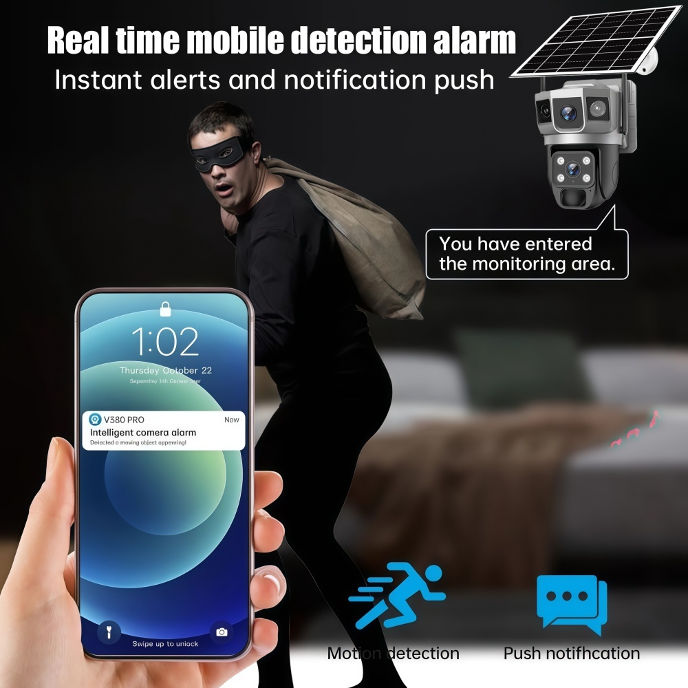 4G Camera Outdoor Solar Survei - Home Security Camera System ulasan dan harga