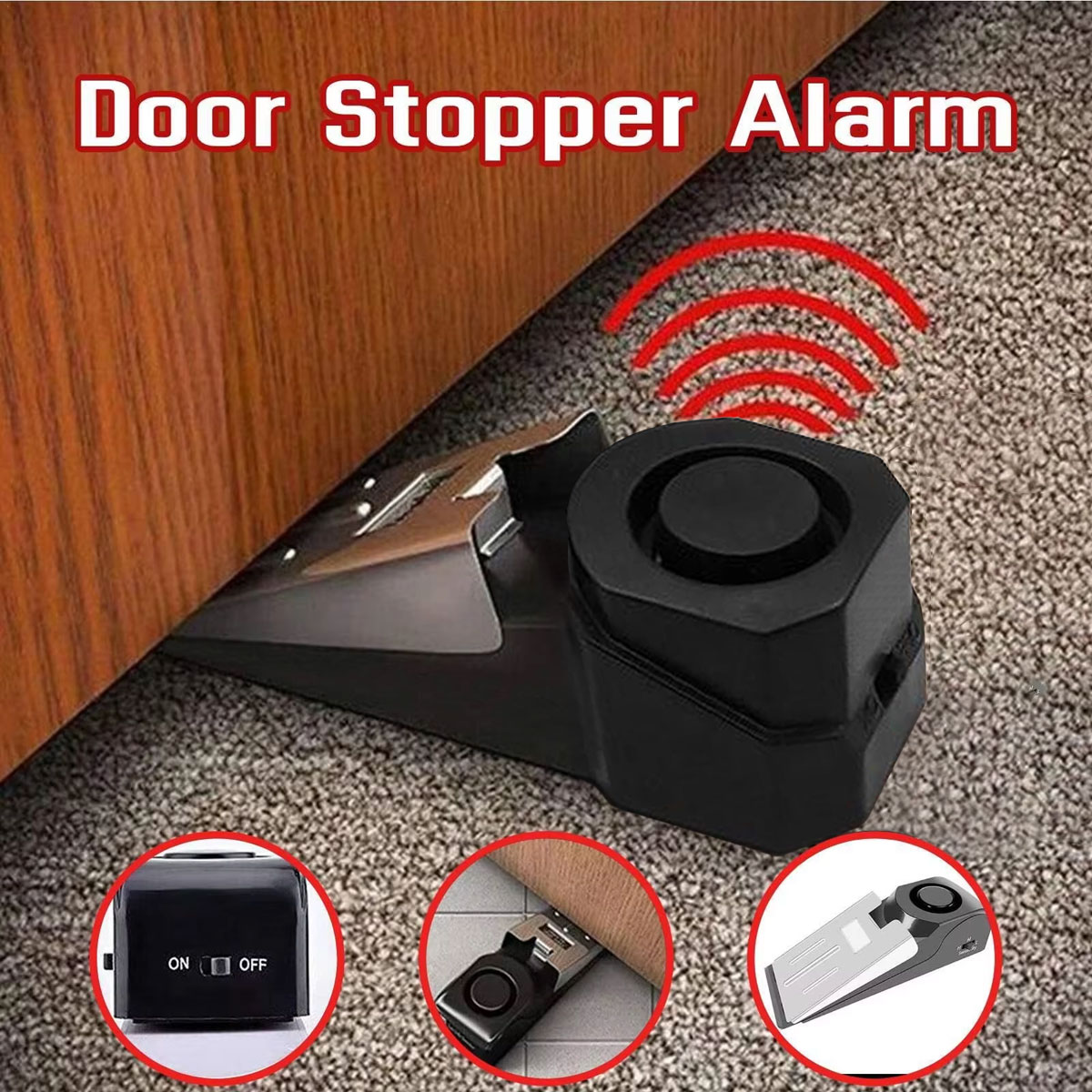 Wireless Door Stop Alarm Syste - Home Security Equipment ulasan dan harga