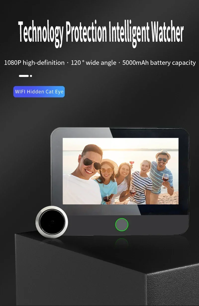 New WiFi Smart Door Bell Eye 1 - Peephole Camera Viewer ulasan dan harga