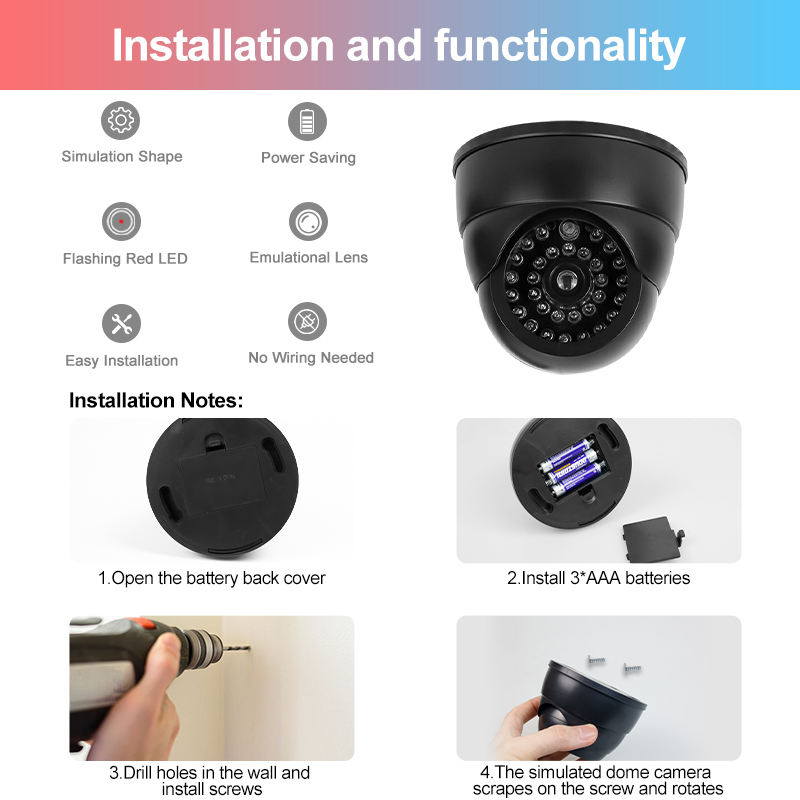 Fake Conch Dome Dummy Camera F - Home Security Brand ulasan dan harga