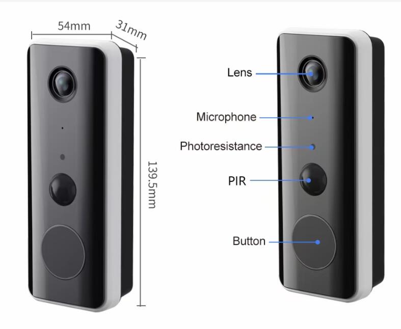 2MP1080P Tuya APP Low Comsunpt - Peephole Camera Viewer ulasan dan harga