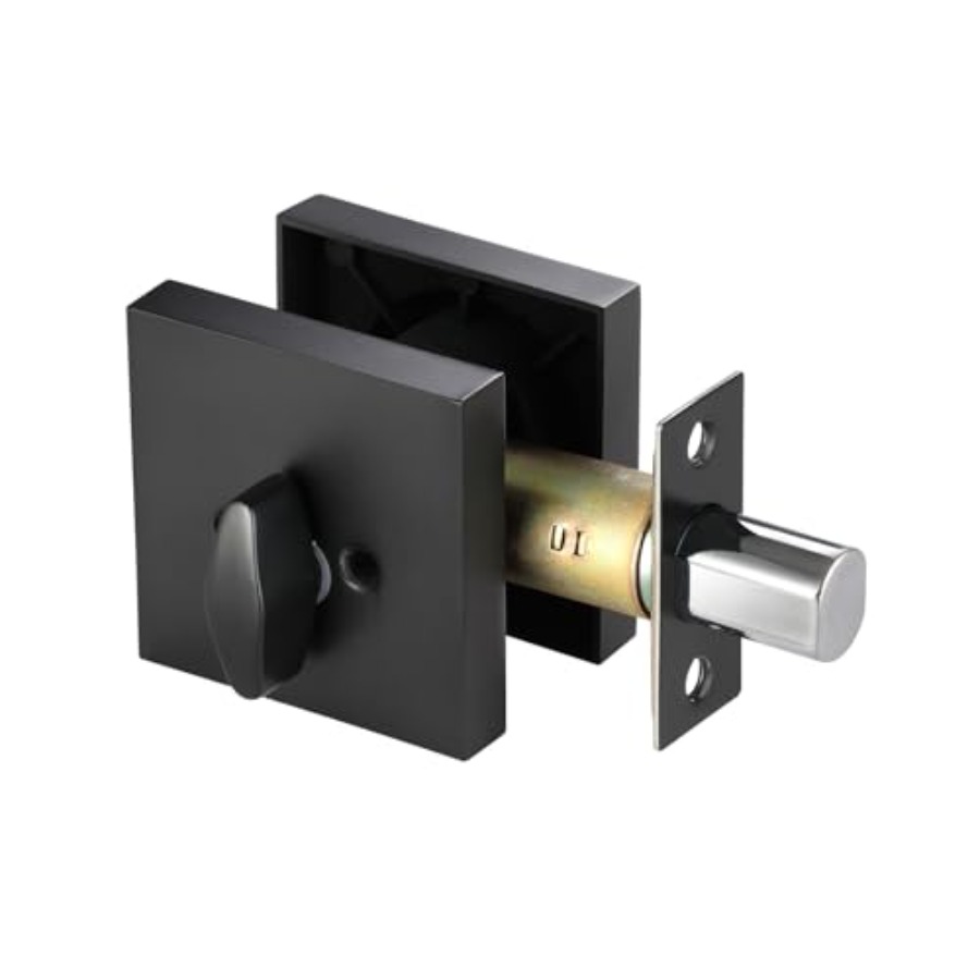 Matte Black Square Single Cyli - Home Security Door Lock ulasan dan harga