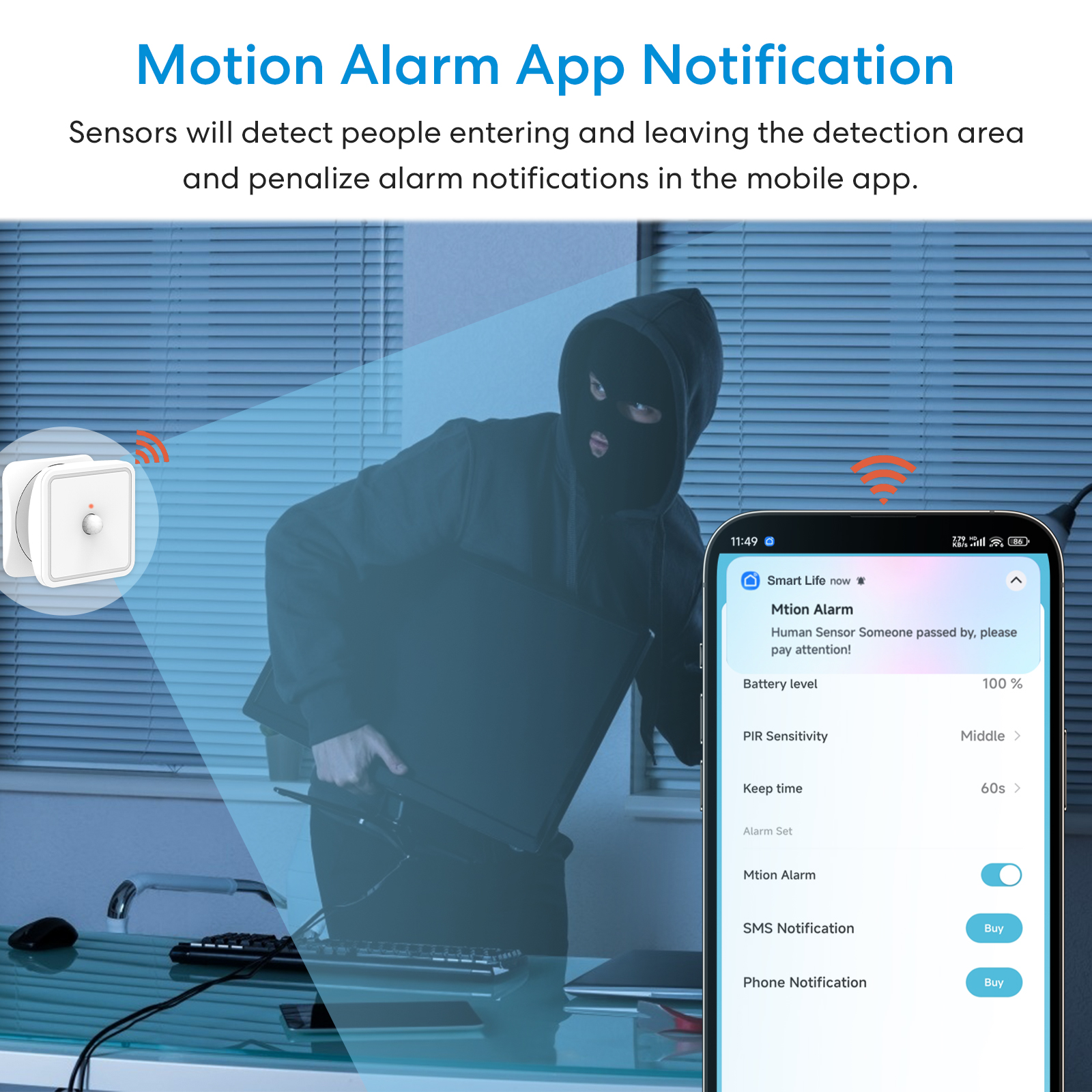 Tuya ZigBee Human Motion Senso - Home Security Services ulasan dan harga