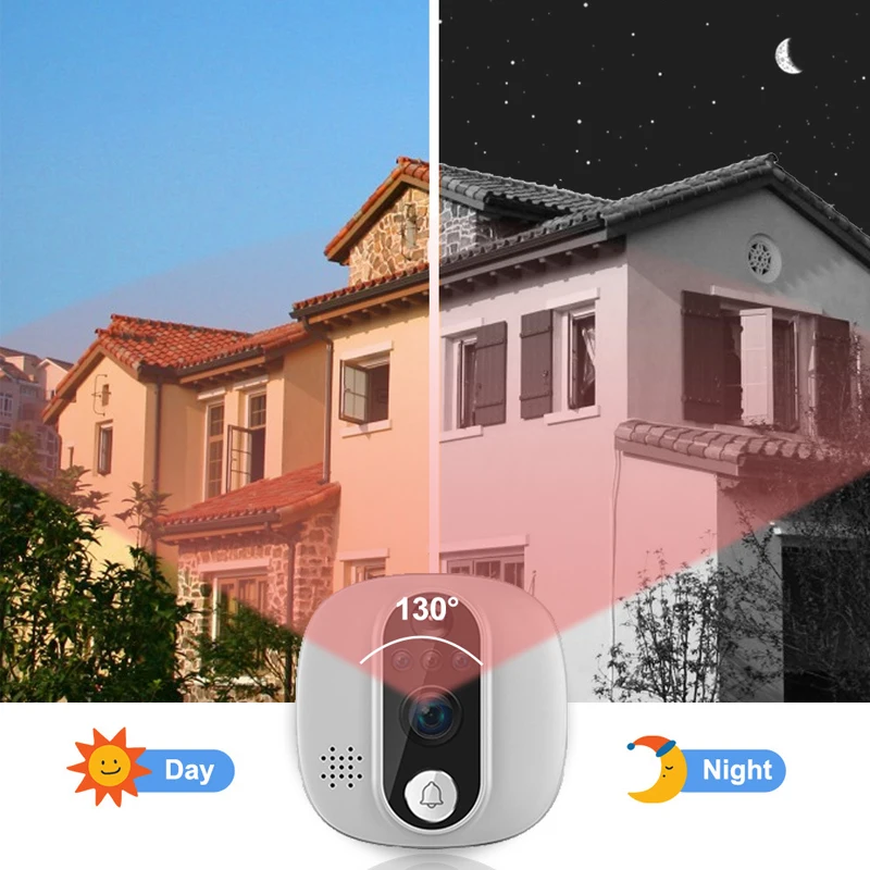 Tuya Video Doorbell 1080P WiFi - Peephole Camera Viewer ulasan dan harga