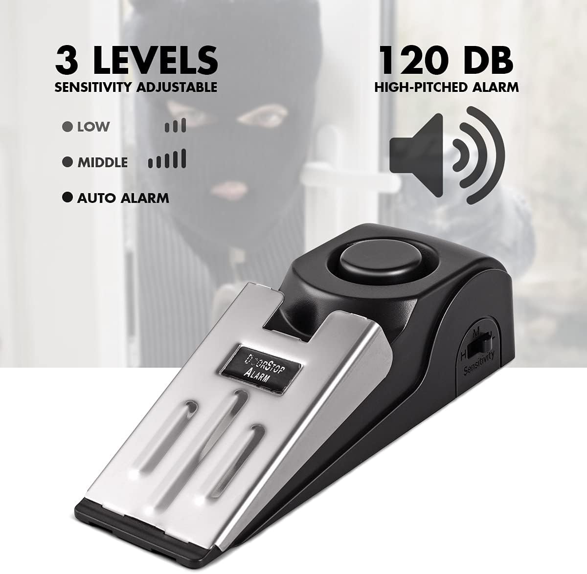 Door Stop Alarm, Door Stopper  - Home Security For Apartments ulasan dan harga