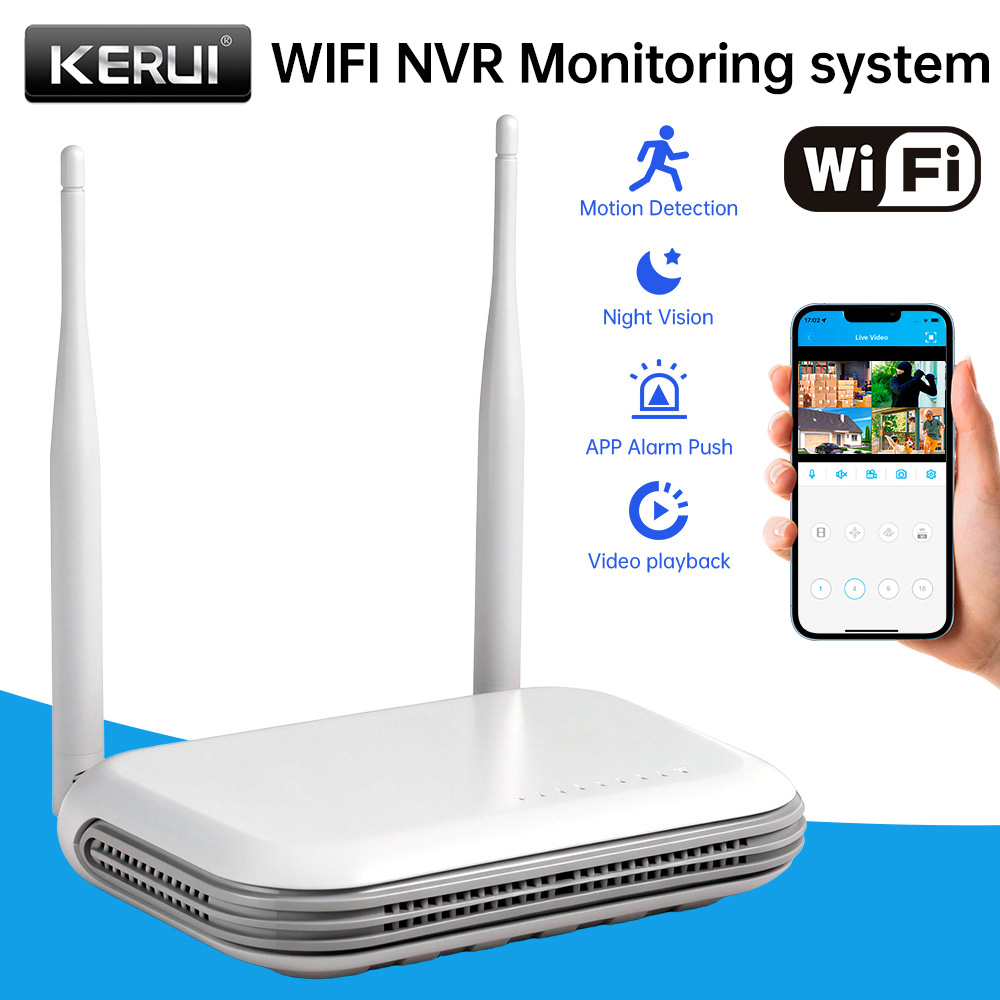 KERUI Mini Network WIFI 8CH NV - Home Security Camera System ulasan dan harga