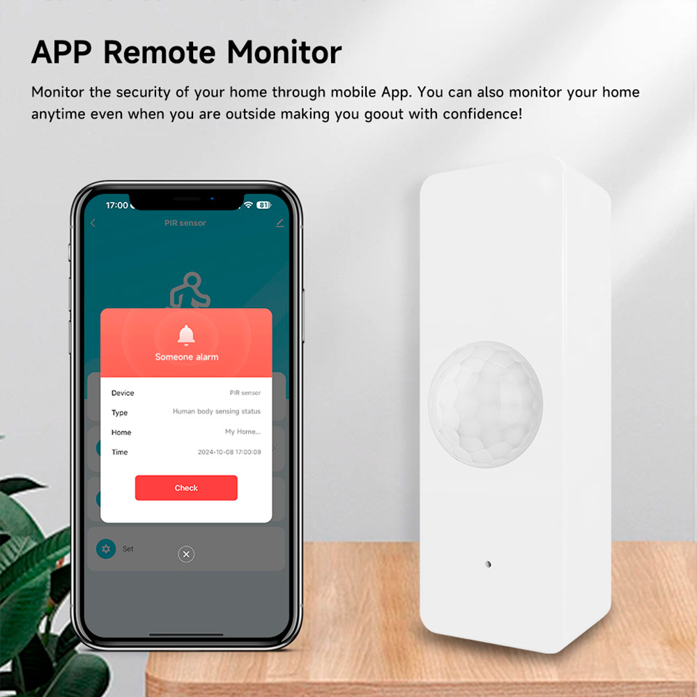 WiFi Smart PIR Motion Sensor T - Home Security Services ulasan dan harga
