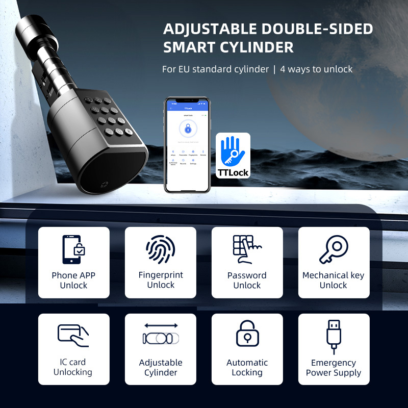 Smart Euro Cylindrical Door Lo - Home Security Brand ulasan dan harga
