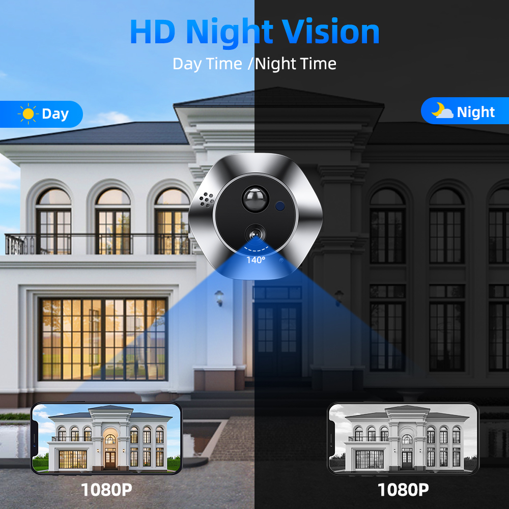 Goelely Tuya WIFI Peephole Doo - Peephole Camera Viewer ulasan dan harga