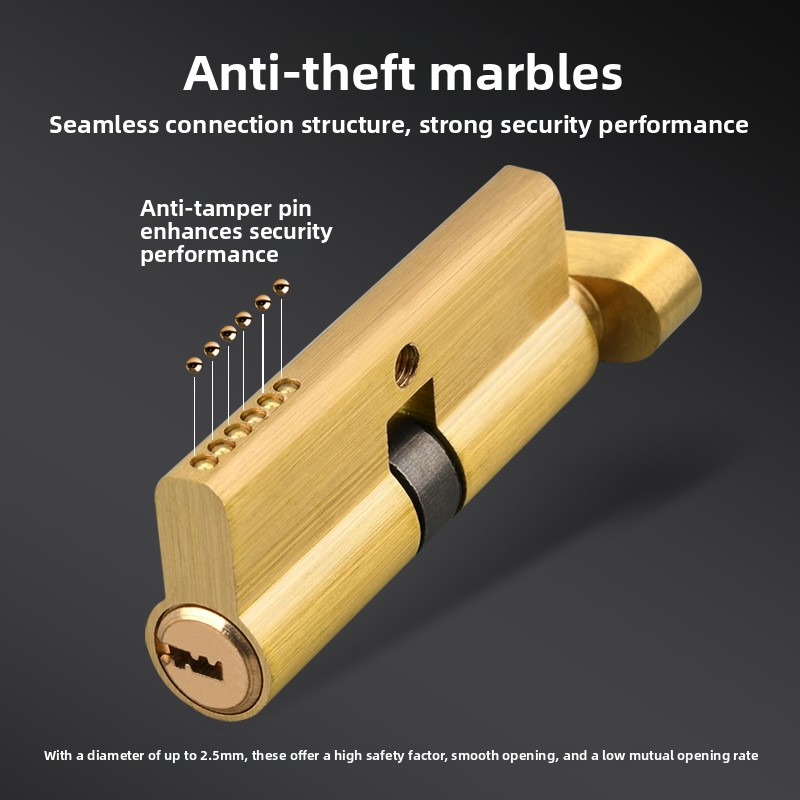 Door Cylinder Lock Biased 70mm - Home Security Brand ulasan dan harga