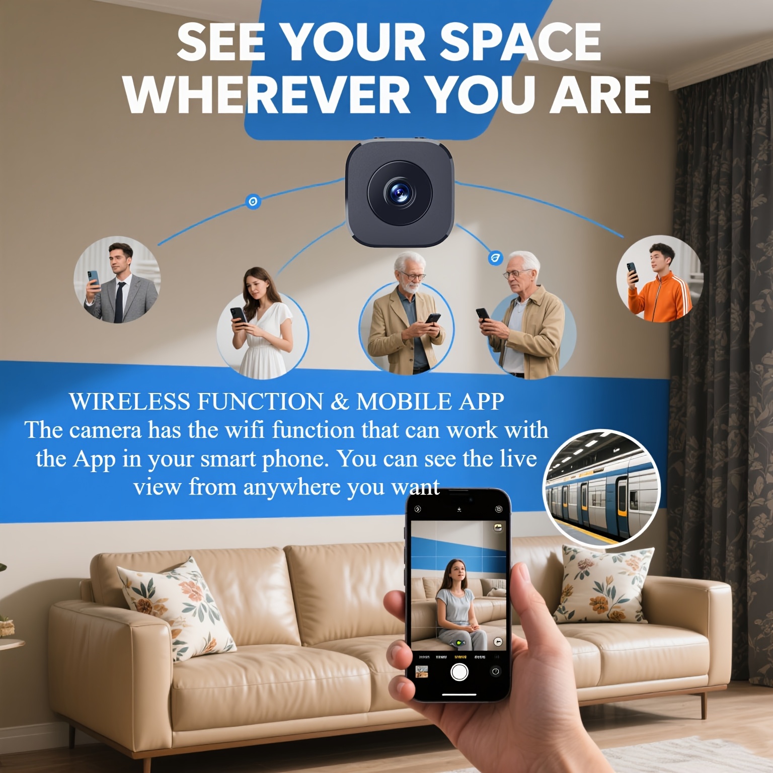 1080P HD Mini WiFi Camera Indo - Home Security With Cameras ulasan dan harga