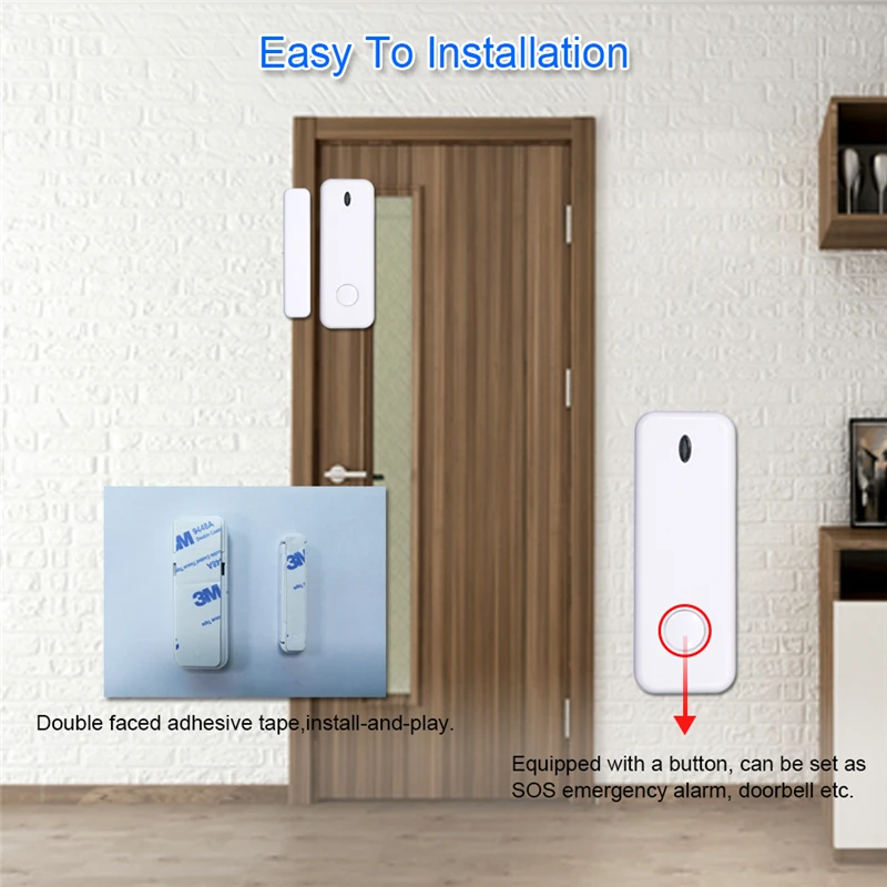 CPVAN Wirless 433MhZ Door Sens - Home Security Equipment ulasan dan harga