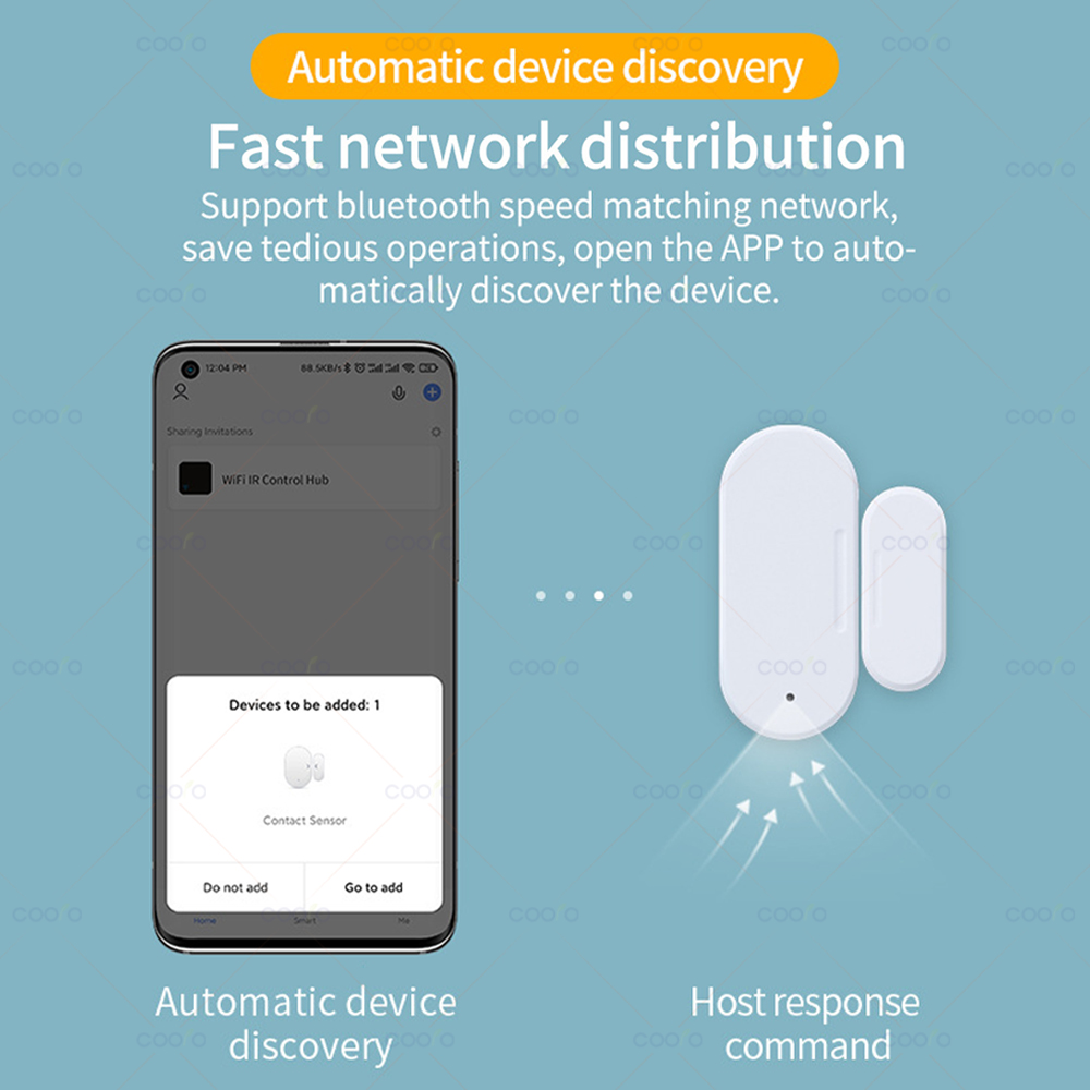 ZigBee Door Window Sensor Lux  - Window Alarm Sensor ulasan dan harga