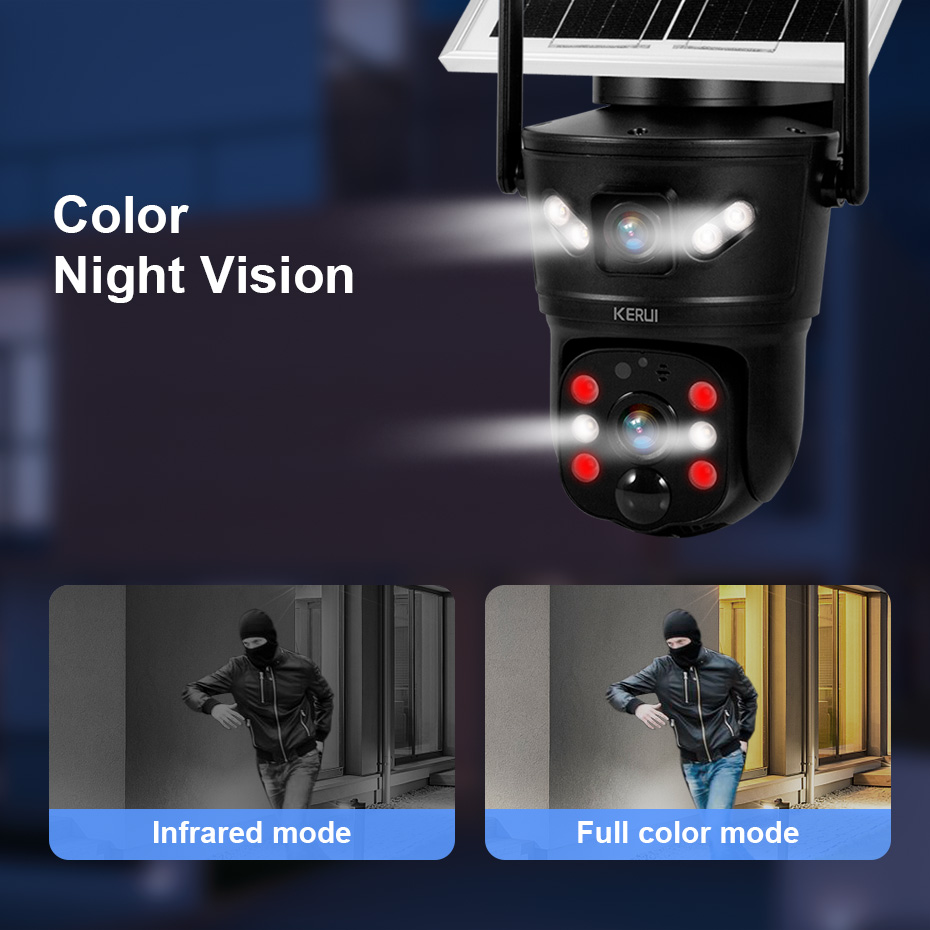 KERUI Outdoor 6MP Solar Camera - Home Security Brand ulasan dan harga