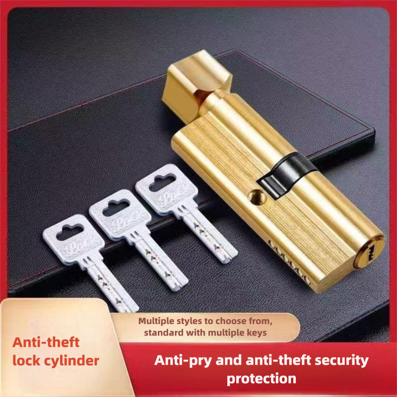 Wooden Door Lock Cylinder with - Home Security Door Lock ulasan dan harga