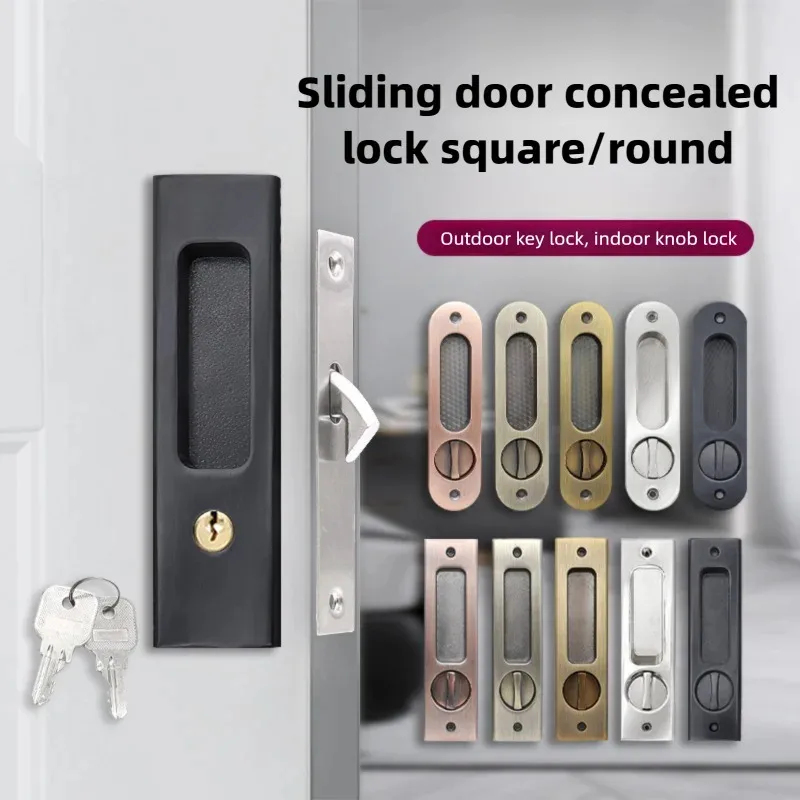 Black Sliding Door Lock with K - Home Security Door Lock ulasan dan harga