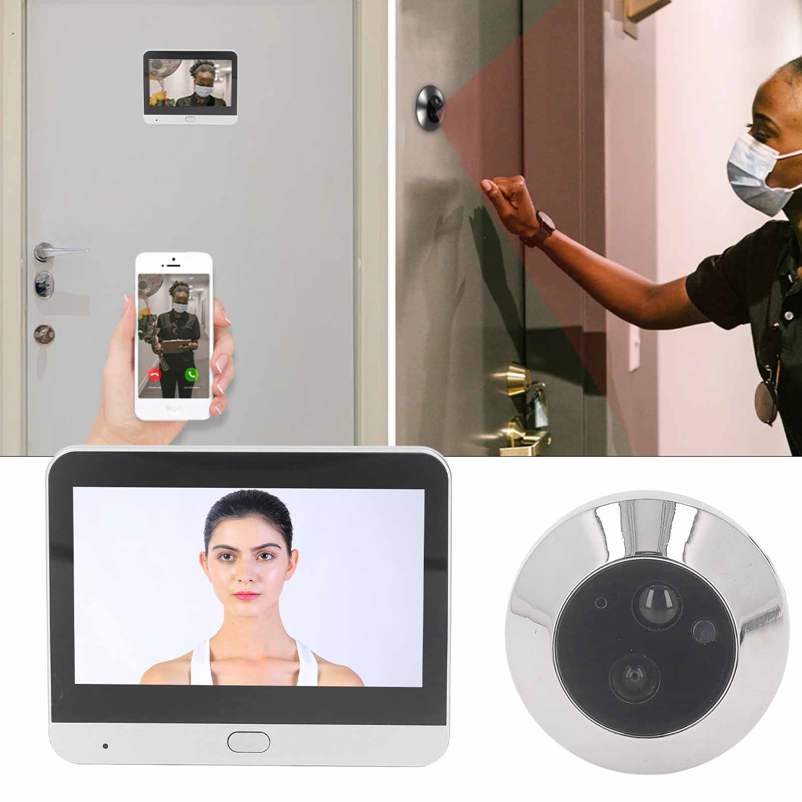 Digital Door Viewer 120 Degree - Peephole Camera Viewer ulasan dan harga