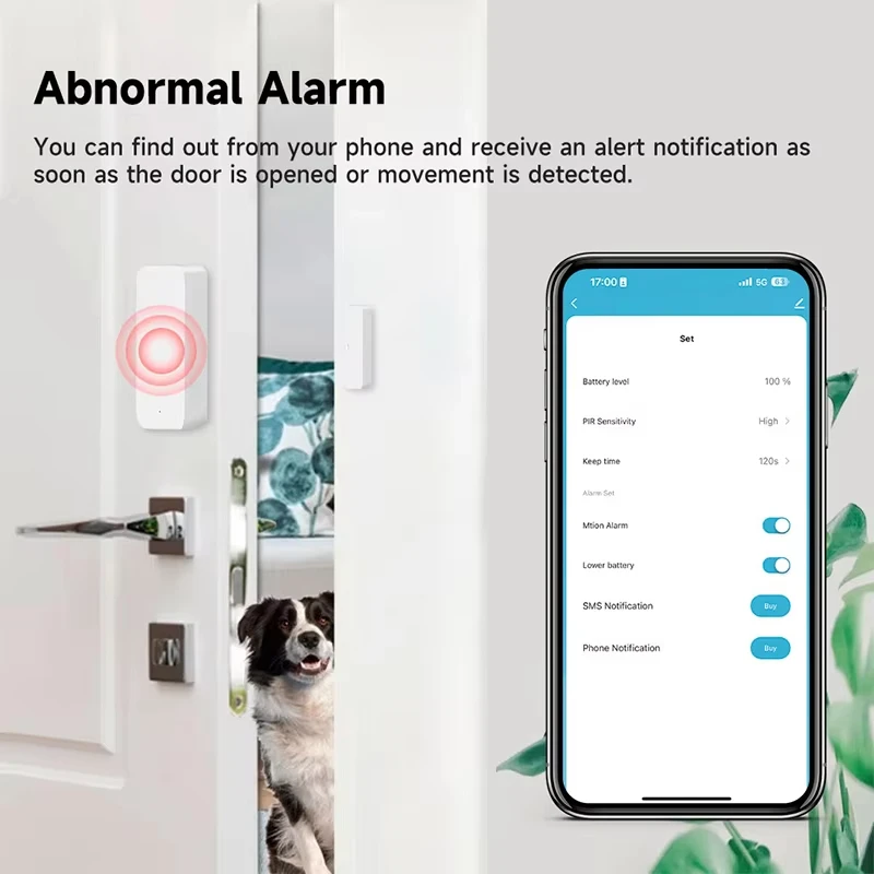Tuya Zigbee/WiFi Magnetic Door - Window Alarm Sensor ulasan dan harga