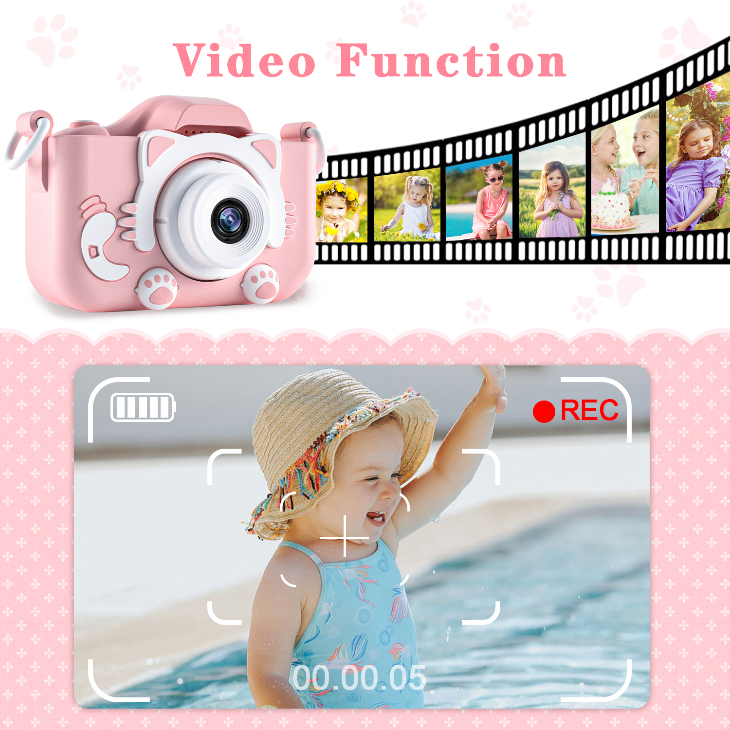 Kids Camera for Girls 1080P HD - Home Security With Cameras ulasan dan harga