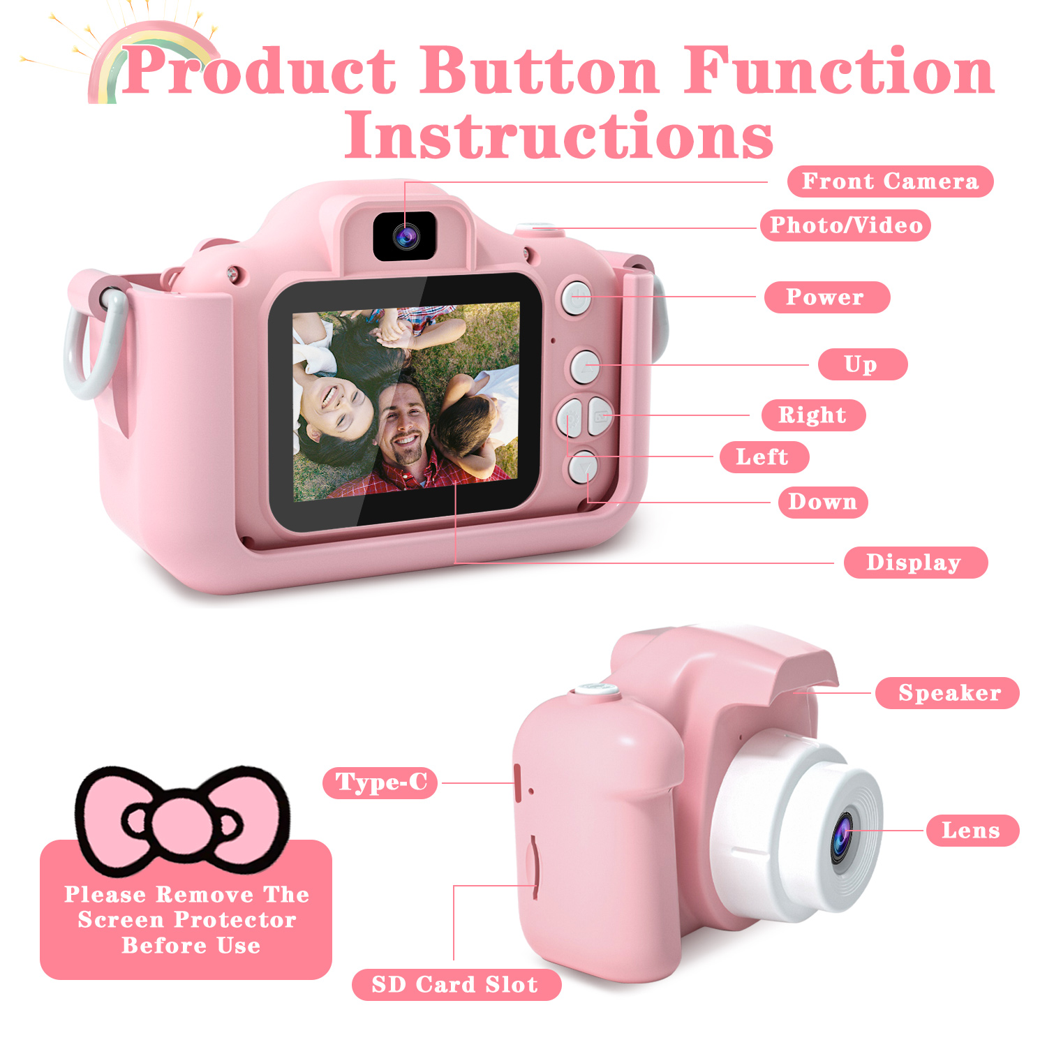 Kids Camera for Girls 1080P HD - Home Security With Cameras ulasan dan harga