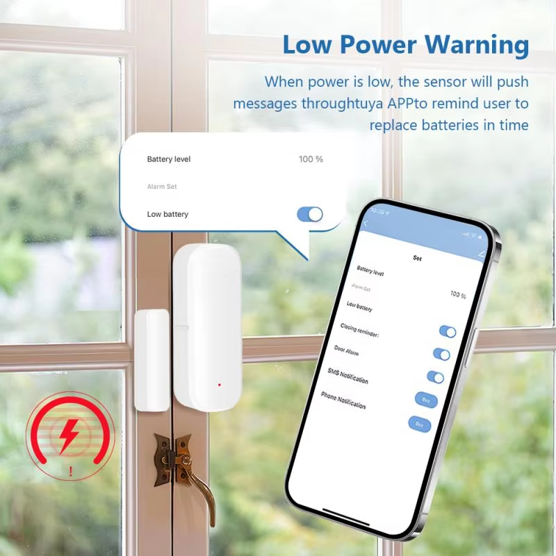 ZigBee Door Window Sensor Wire - Window Alarm Sensor ulasan dan harga