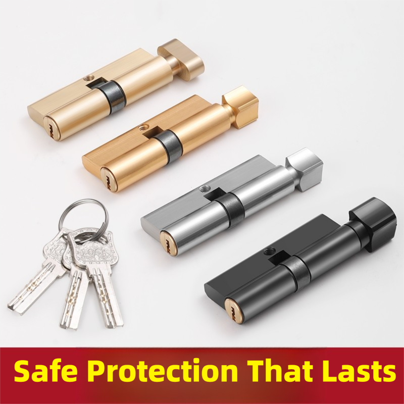 Wooden Door Lock Cylinder with - Home Security Door Lock ulasan dan harga