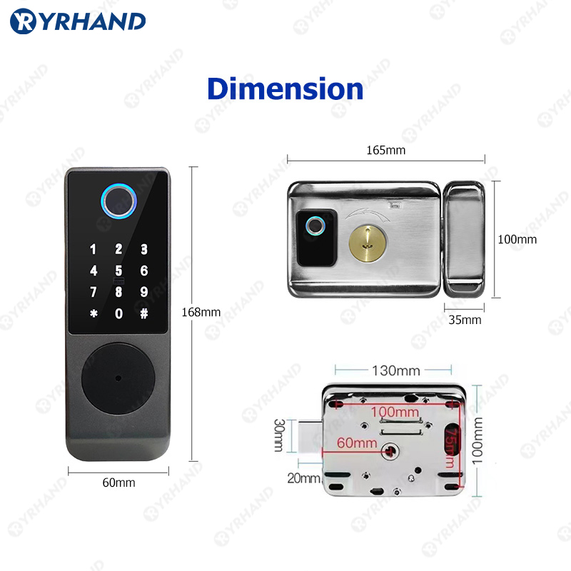 Tuya Smart lock Waterproof Wif - Home Security Brand ulasan dan harga