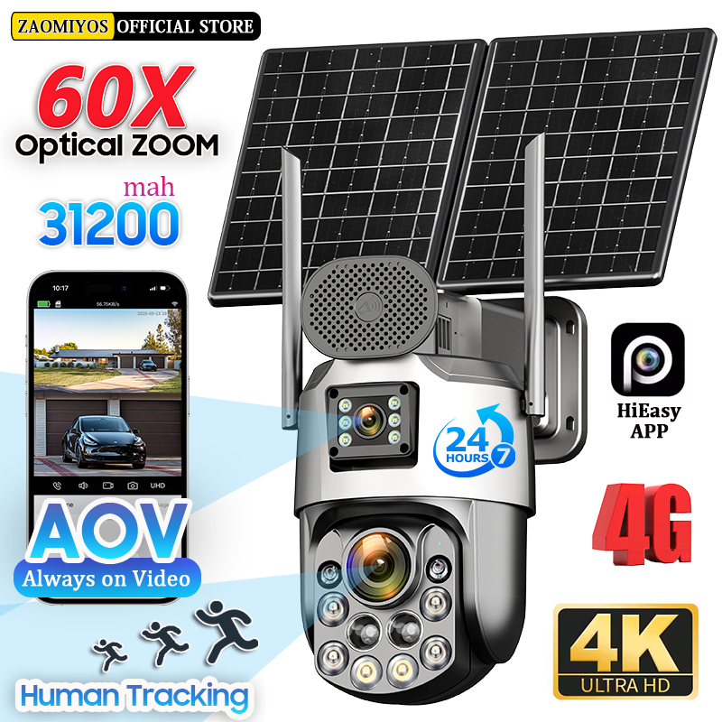 Dual Lens Home Outdoor Surveil - Home Security Brand ulasan dan harga