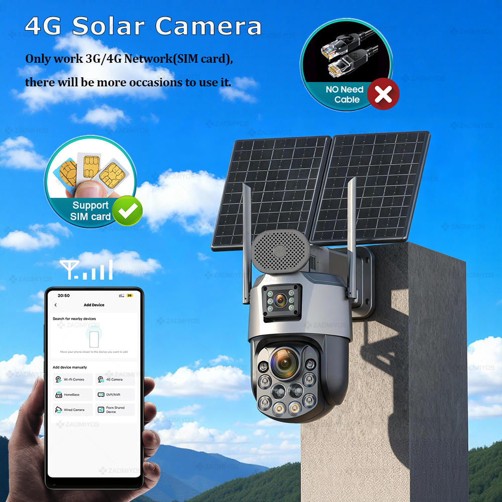 Dual Lens Home Outdoor Surveil - Home Security Brand ulasan dan harga