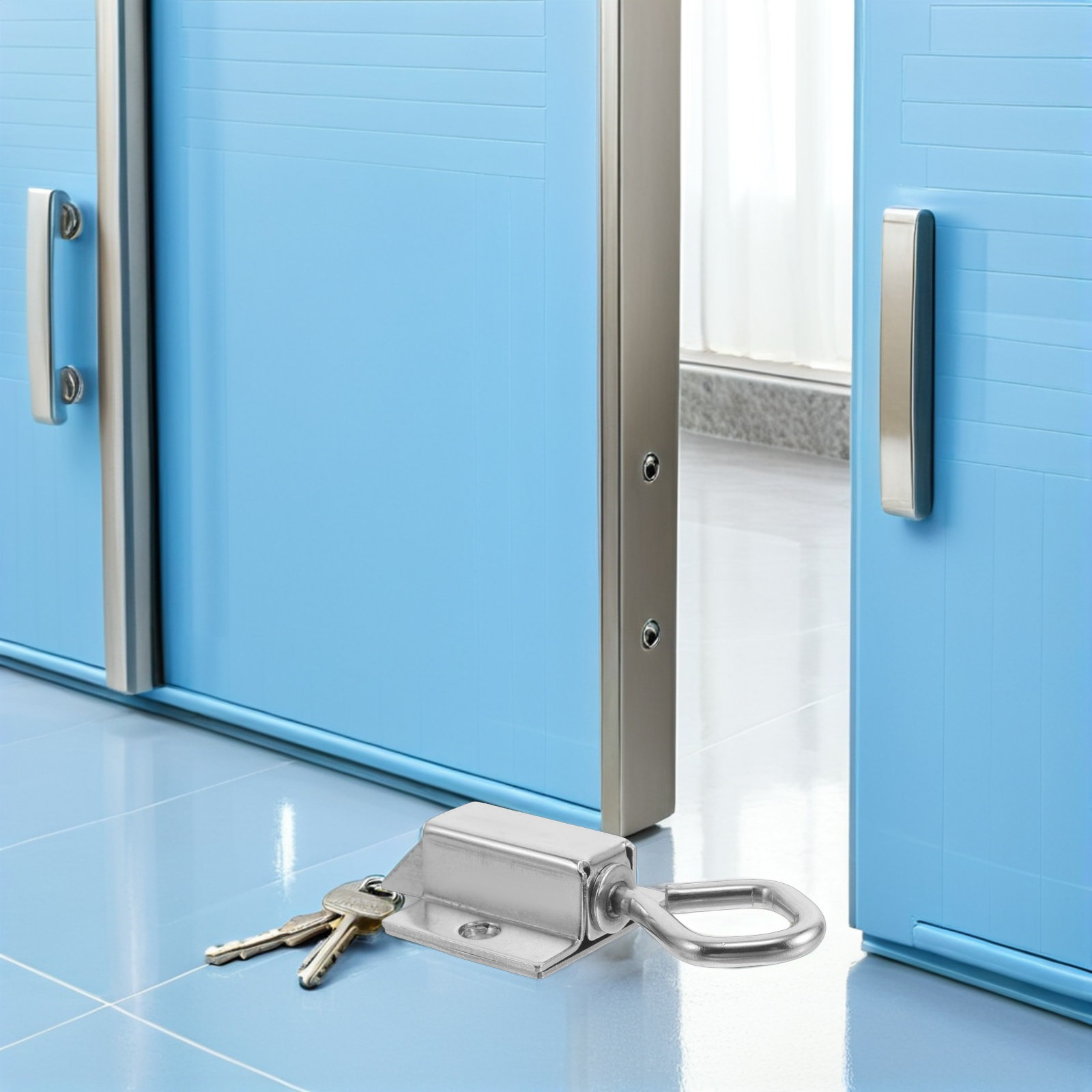 2Pcs Slide Gate Latch Stainles - Home Security Door Lock ulasan dan harga